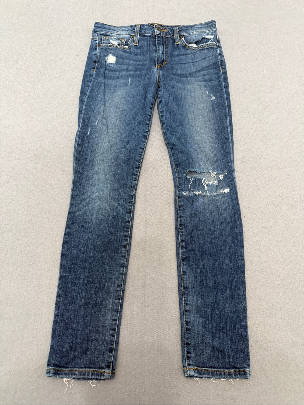 Women’s Joe’s Jeans Distressed Blue Straight-Leg Jeans Size 28